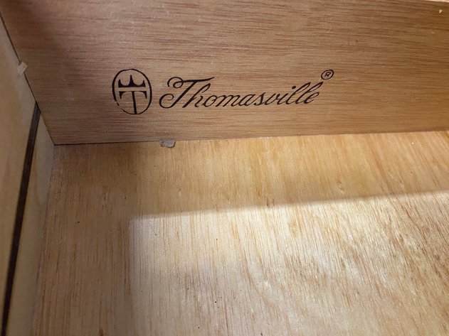 Image for Vintage Thomasville Georgian Style Flip Top Server Cabinet