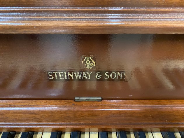 Image for Vintage Steinway & Sons Console Upright Piano with Flip Top Bench