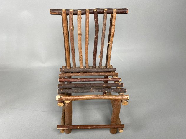 Image for Collection of Vintage Children's Doll Furniture Including Wooden Cradle, Bed, Rocking Chairs & Cabinet