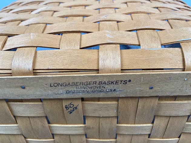 Image for Collection of  Longaberger Baskets Including Boardwalk Tote, Bread Basket & Tissue Basket