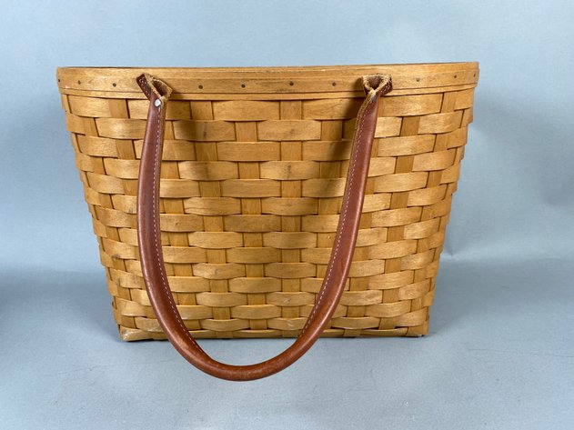 Image for Collection of  Longaberger Baskets Including Boardwalk Tote, Bread Basket & Tissue Basket