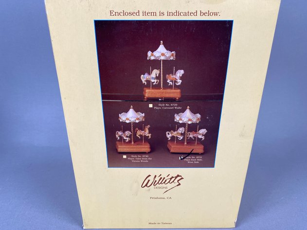Image for Collection of (3) Musical Carousel Figurines Including Aldon 