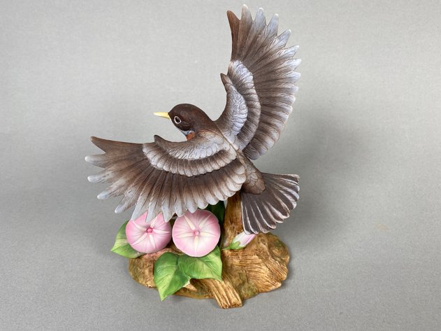 Image for Collection of Andrea by Sadek Bird Figurines & Ornaments Including Robin Sculpture, Bluebird Pair & Chick