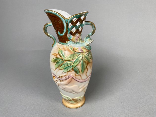 Image for Vintage Royal Copley Vase, Occupied Japan Vase, Pair of Cornucopia Bud Vases & More