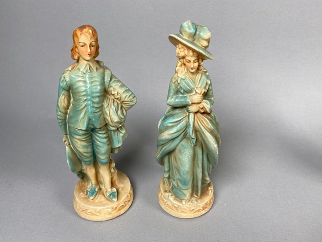 Image for Collection of Vintage Occupied Japan Figurines, Enesco Music Box, Porcelain Creamer & Covered Sugar