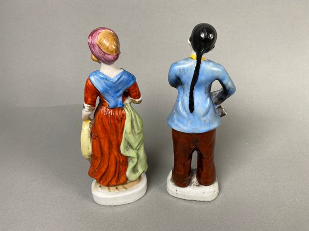 Image for Collection of Vintage Occupied Japan Figurines, Enesco Music Box, Porcelain Creamer & Covered Sugar