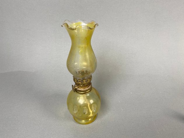 Image for Collection of Vintage Oil Lamps , Brass & Cast Iron Bells Including Cowbell & School Bell