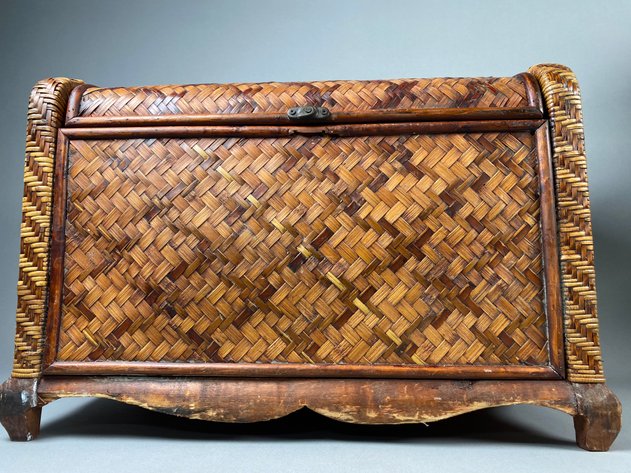 Image for Antique Victorian Piano Stool, Vintage Wicker Storage Chest, Wooden Motorcycle & More