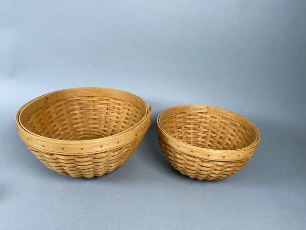 Image for Collection of Longaberger Baskets & Accessories Including Round Bowl Baskets, Market Basket, Sweetest Gift Baskets & Accessories