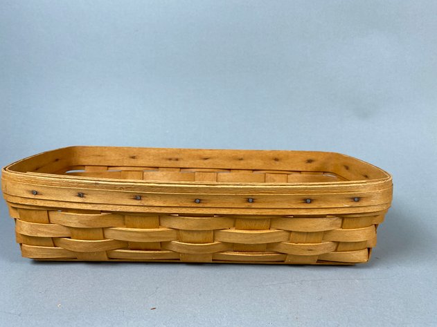 Image for Collection of Longaberger Baskets Including Large Serving Basket, Recipe Basket, Tissue Basket & Bread Basket