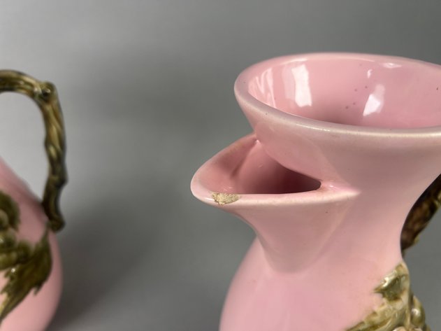 Image for Collection of Vintage Hull Pottery Tokay & Tuscany Pink & White Grape Pottery