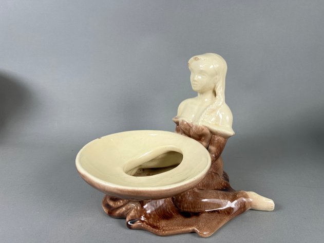 Image for Collection of Vintage American Art Pottery Including Haeger & Red Wing Planters, Jardinieres & Figural Planter