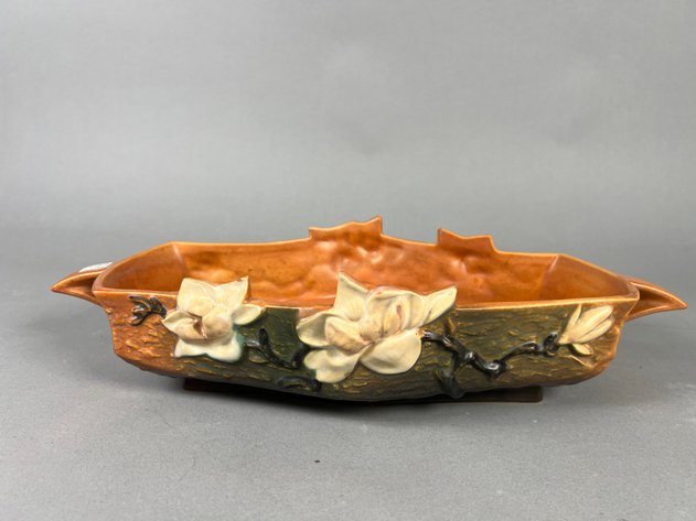 Image for Collection of Vintage Pottery & Decorative Accessories Including Roseville, Bamboo Motif Vases & More
