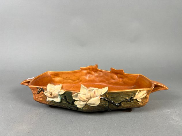 Image for Collection of Vintage Pottery & Decorative Accessories Including Roseville, Bamboo Motif Vases & More