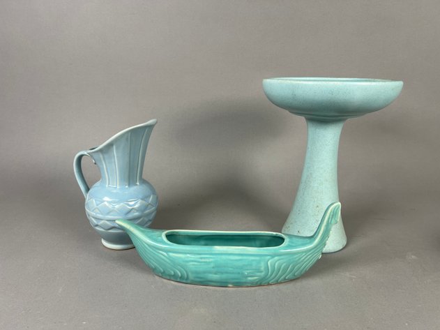 Image for Collection of Vintage Art Pottery Including Roseville Pasadena, Haeger, Missouri Mule & More Vases, Planters and Decorative Pieces