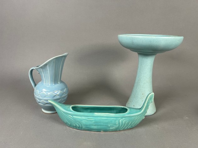 Image for Collection of Vintage Art Pottery Including Roseville Pasadena, Haeger, Missouri Mule & More Vases, Planters and Decorative Pieces