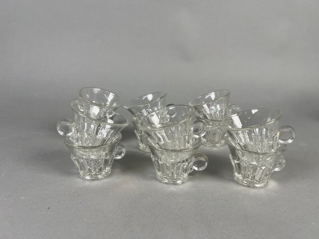 Image for Collection of Vintage Clear Glassware Including Steuben Baluster Stemware, Indiana Glass Punch Cups, Decanters & More