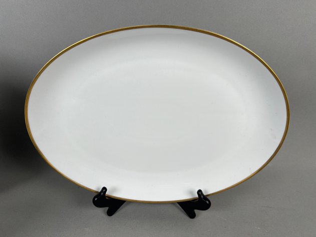 Image for Collection of Vintage Mikasa Continental Gold-Rimmed China Plates & Serving Platters