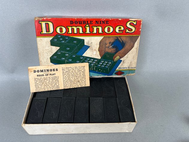 Image for Collection of Vintage & Antique Games Including Checkers Board, Dominoes, The Tick Hip Deep in Evil Board Game & More