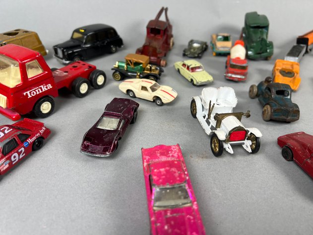 Image for Collection of Vintage Toy Vehicles & Model Train Accessories Including Tonka, Die-Cast Cars, Locomotives & More