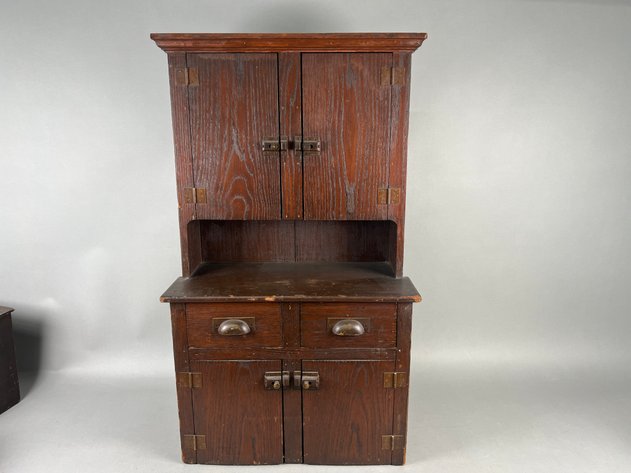 Image for Collection of Antique & Vintage Children's Furniture & Toys Including Step-Back Cupboard, Schoenhut Toy Piano, Playskool Postal Station & Step Stool