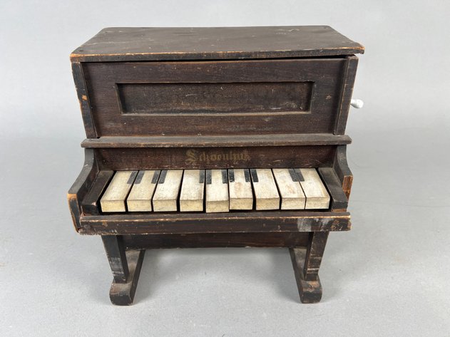 Image for Collection of Antique & Vintage Children's Furniture & Toys Including Step-Back Cupboard, Schoenhut Toy Piano, Playskool Postal Station & Step Stool