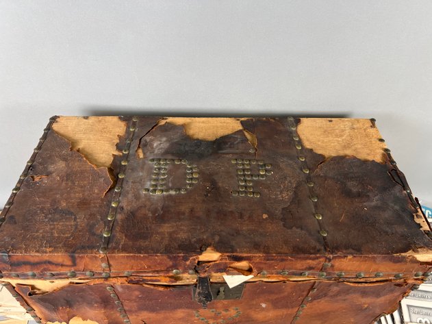Image for Collection of Antique & Vintage Ephemera with Leather Trunk Full of Old Letters, Documents, Publications & Prints