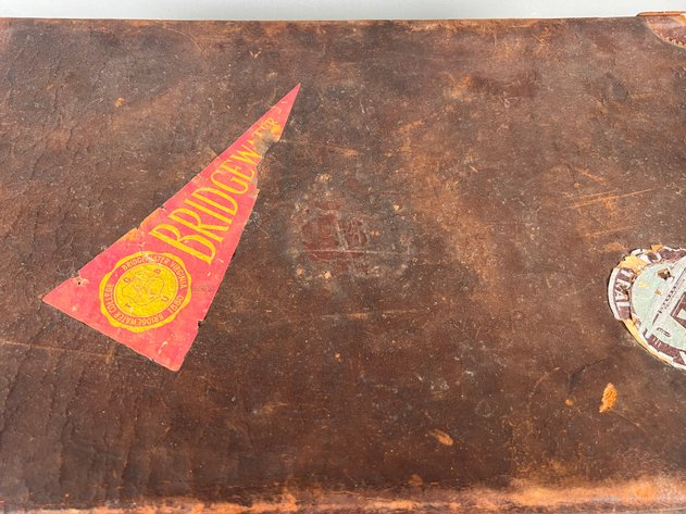 Image for Vintage Leather Suitcase Filled with Antique & Vintage Photographs