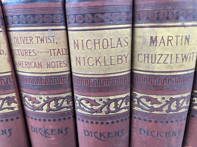 Image for Collection of Antique Charles Dickens Works Including Bleak House, Oliver Twist, Great Expectations, A Tale of Two Cities & More