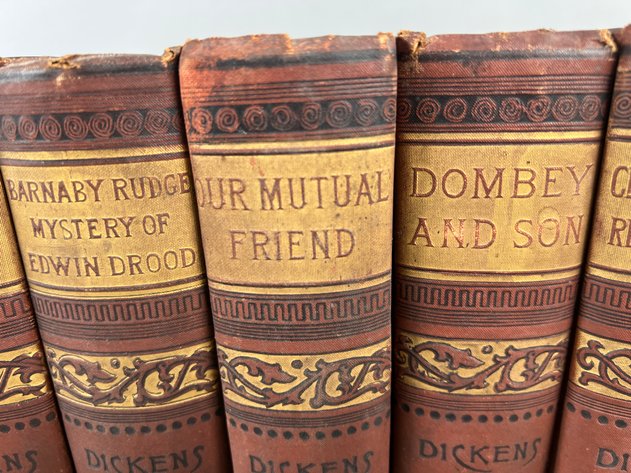Image for Collection of Antique Charles Dickens Works Including Bleak House, Oliver Twist, Great Expectations, A Tale of Two Cities & More
