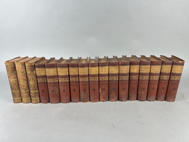 Image for Collection of Antique Charles Dickens Works Including Bleak House, Oliver Twist, Great Expectations, A Tale of Two Cities & More