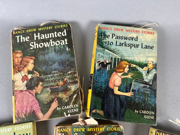 Image for Set of (5) Vintage Nancy Drew Mystery Stories by Carolyn Keene, Books No. 3, 6, 9, 10 & 35