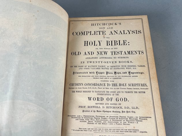 Image for Collection of Antique Bibles & Religious Books Including 1883 