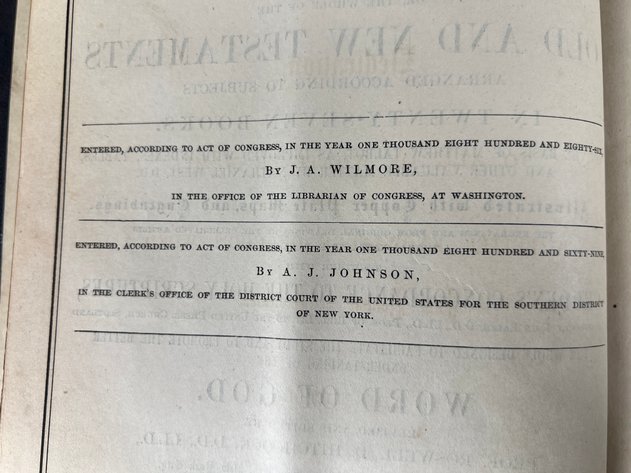 Image for Collection of Antique Bibles & Religious Books Including 1883 