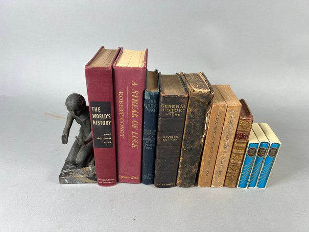 Image for Collection of Antique & Vintage History Books Including The World's History, The Great War, Documentary History of Art & More
