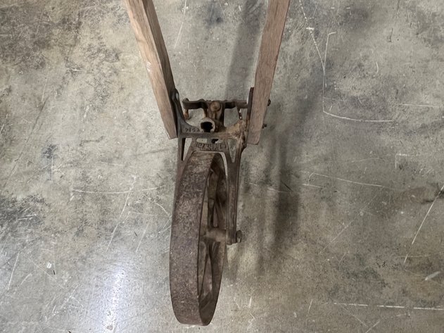 Image for Antique Planet Jr. Single-Wheel Garden Cultivator with Wooden Handles