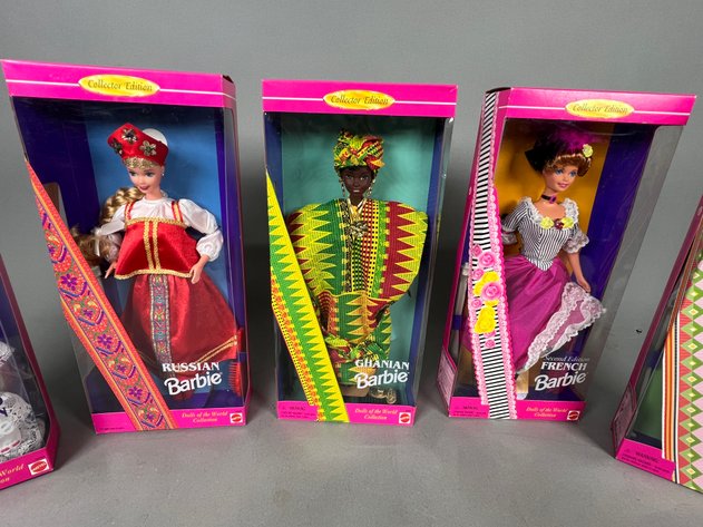 Image for (5) Barbie Dolls of the World Collection Dolls in Original Boxes