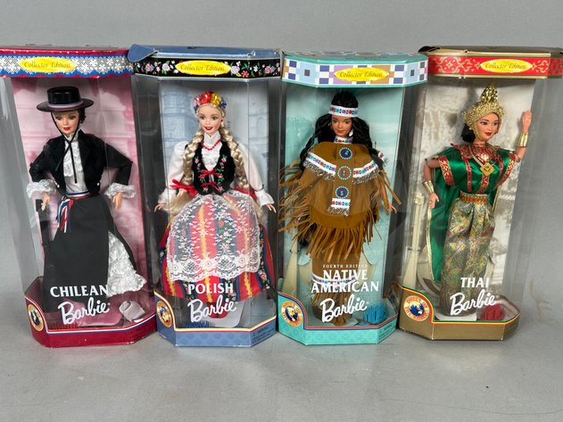 Image for (4) Barbie Dolls of the World Collection Dolls in Original Boxes