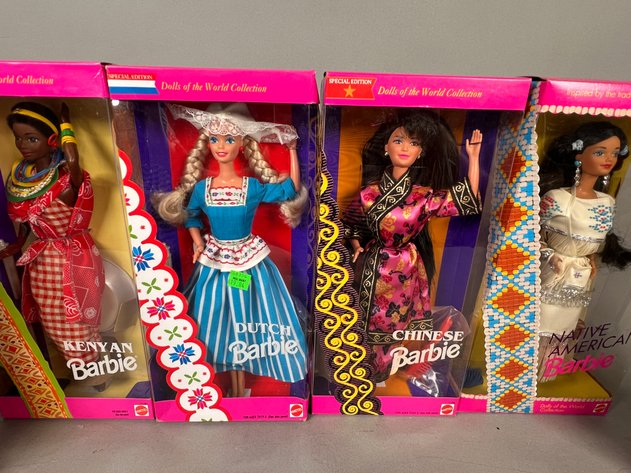 Image for (6) Barbie Dolls of the World Collection Dolls in Original Boxes