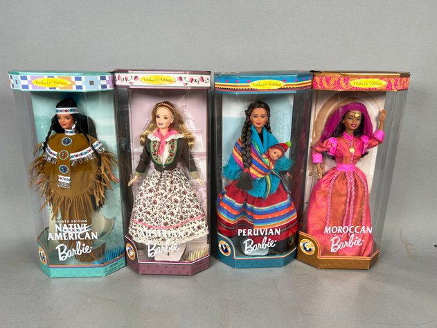 Image for (4) Barbie Dolls of the World Collection Dolls in Original Boxes
