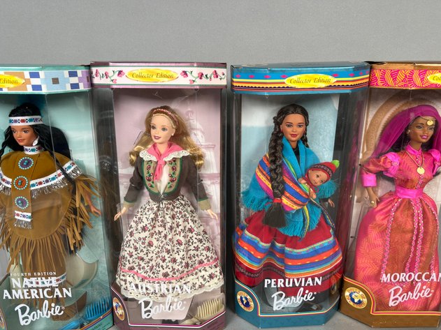 Image for (4) Barbie Dolls of the World Collection Dolls in Original Boxes