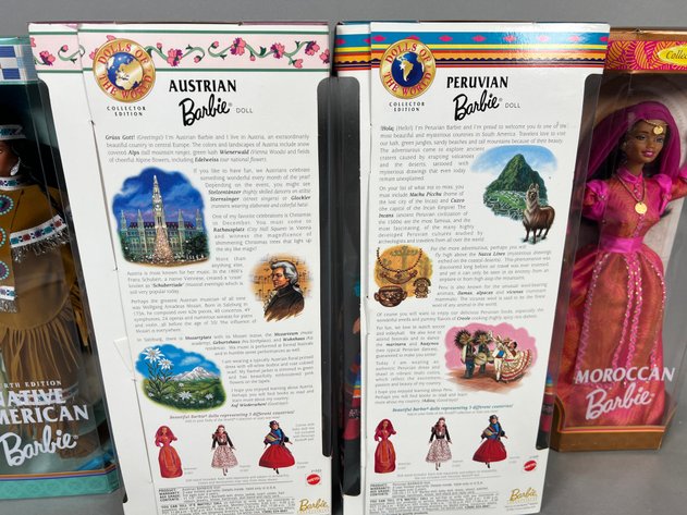 Image for (4) Barbie Dolls of the World Collection Dolls in Original Boxes