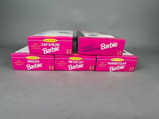 Image for (5) Barbie Dolls of the World Collection Dolls in Original Boxes