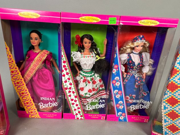 Image for (5) Barbie Dolls of the World Collection Dolls in Original Boxes