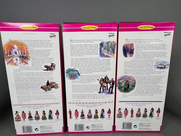 Image for (5) Barbie Dolls of the World Collection Dolls in Original Boxes