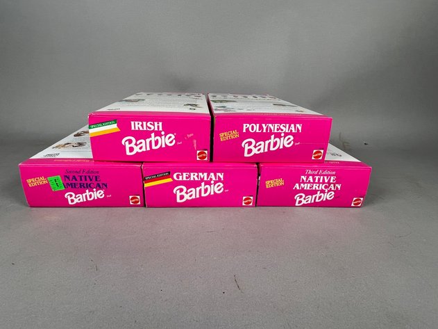 Image for (5) Barbie Dolls of the World Collection Dolls in Original Boxes