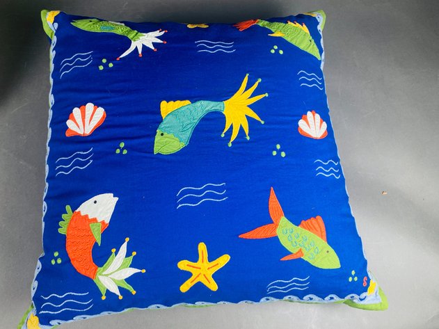 Image for Pair of Applique' Throw Pillows