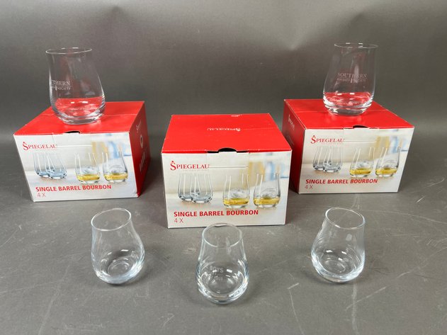Image for (14) Spiegelau Single Barrel Bourbon Glasses Including (11) Engraved 