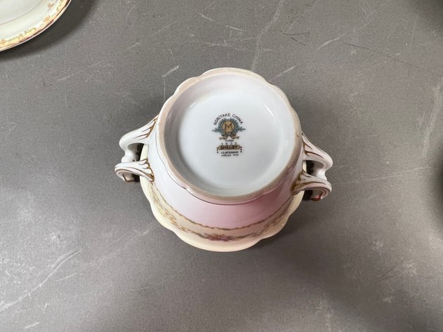 Image for Vintage Noritake Shelby Pattern Porcelain Dinnerware, Service for 12