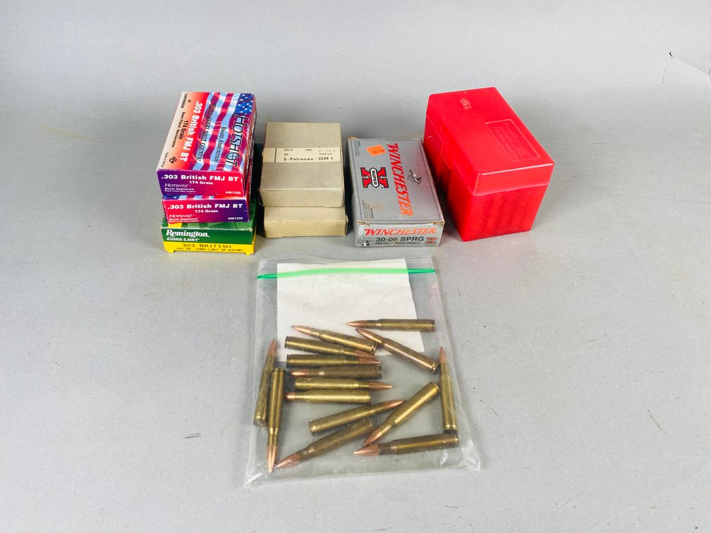 Assortment of 100 +/- Rounds of Rifle Ammunition